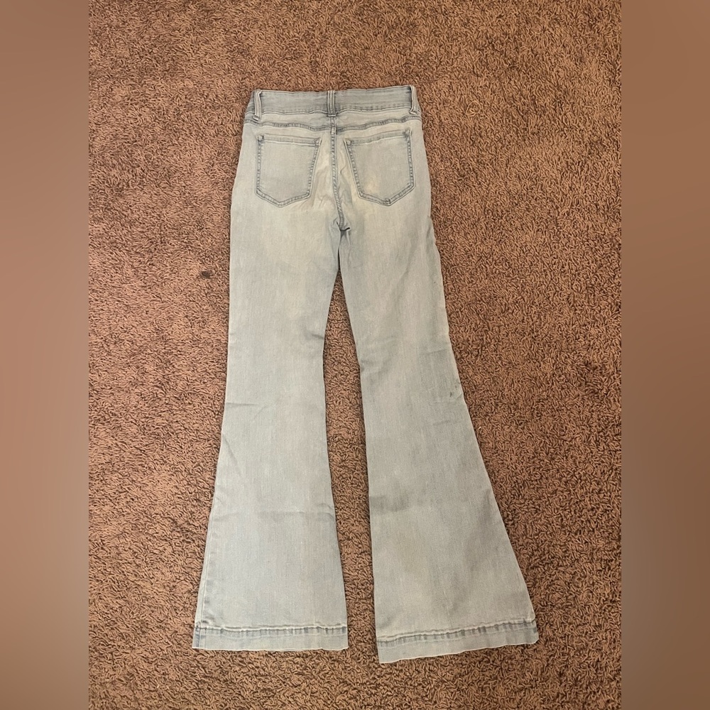 Sneak peek flare jeans